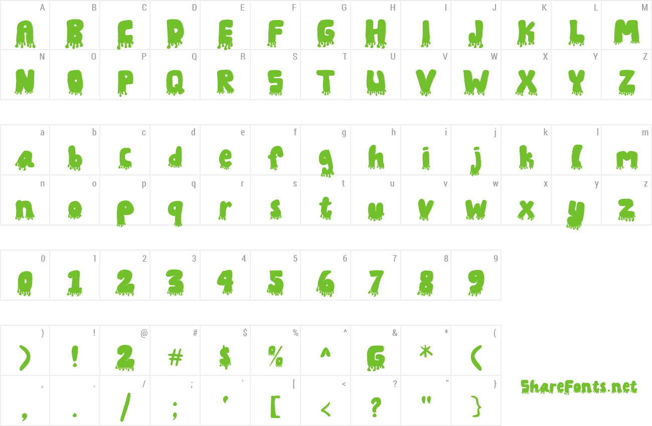 Font Curly Puth preview